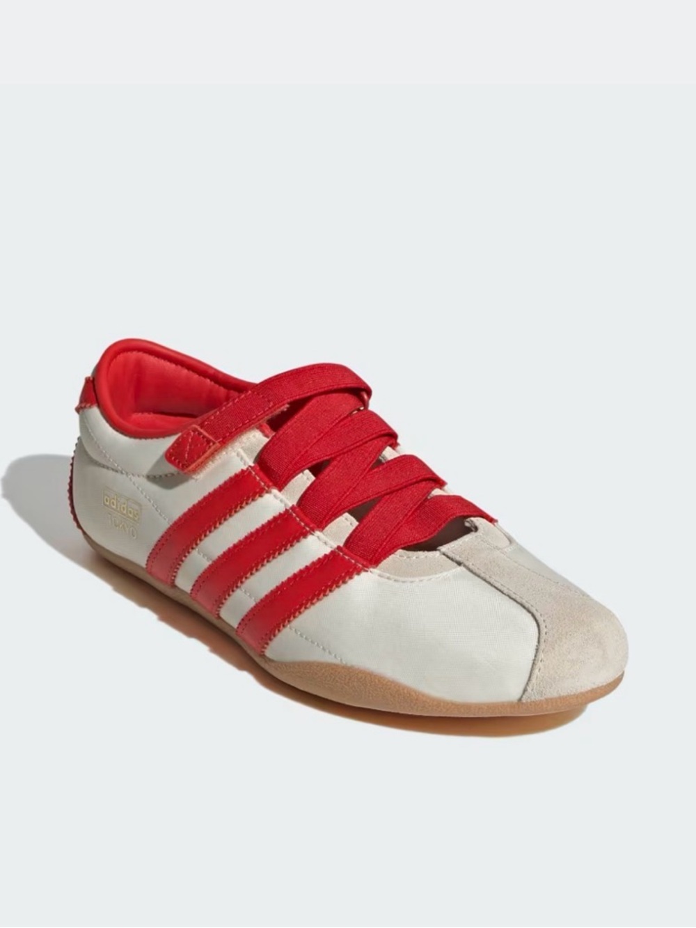 adidas Tokyo Mary Jane Low-Profile Sneaker - White & Red